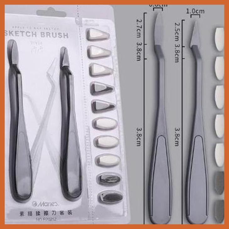 

(ATK) MARIES SKETCH ERASER BRUSH PAINTING KNIFE ALAT TULIS LUKIS SEKOLAH KULIAH GAMBAR KANTOR