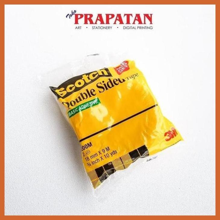 

(ATK) SCOTCH DOUBLE TAPE 18MM X 9M / DOBEL SIDED TAPE ALAT TULIS LUKIS SEKOLAH KULIAH GAMBAR KANTOR