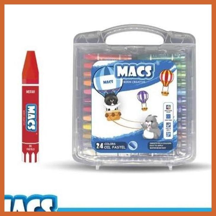

(ATK) MACS OIL PASTEL 12C-24C | CRAYON MINYAK ALAT TULIS LUKIS SEKOLAH KULIAH GAMBAR KANTOR