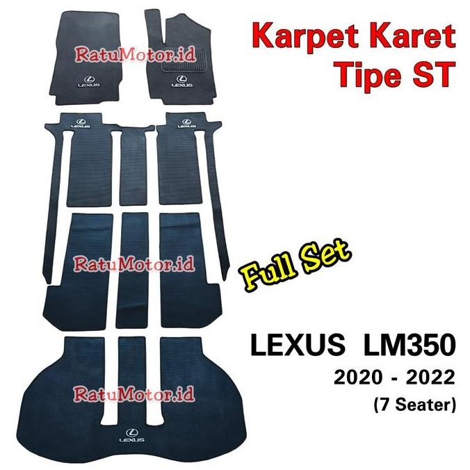 Kaet Karet set tipe ST LEXUS LM350 2020 2022 + Logo