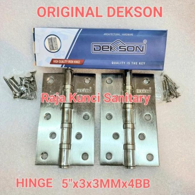Engsel Dekson/Pintu/Iron/ 5"3"3Mmx4Bb/Engsel Dekson 5"/Inch