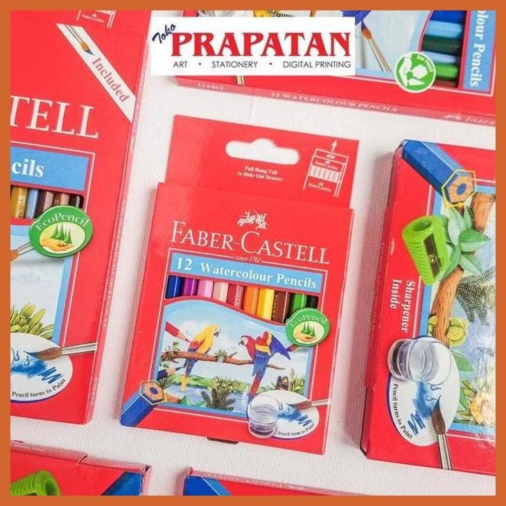

(ATK) PENSIL WARNA FABER CASTELL WATER COLOUR 12 WARNA (KECIL) ALAT TULIS LUKIS SEKOLAH KULIAH GAMBAR KANTOR