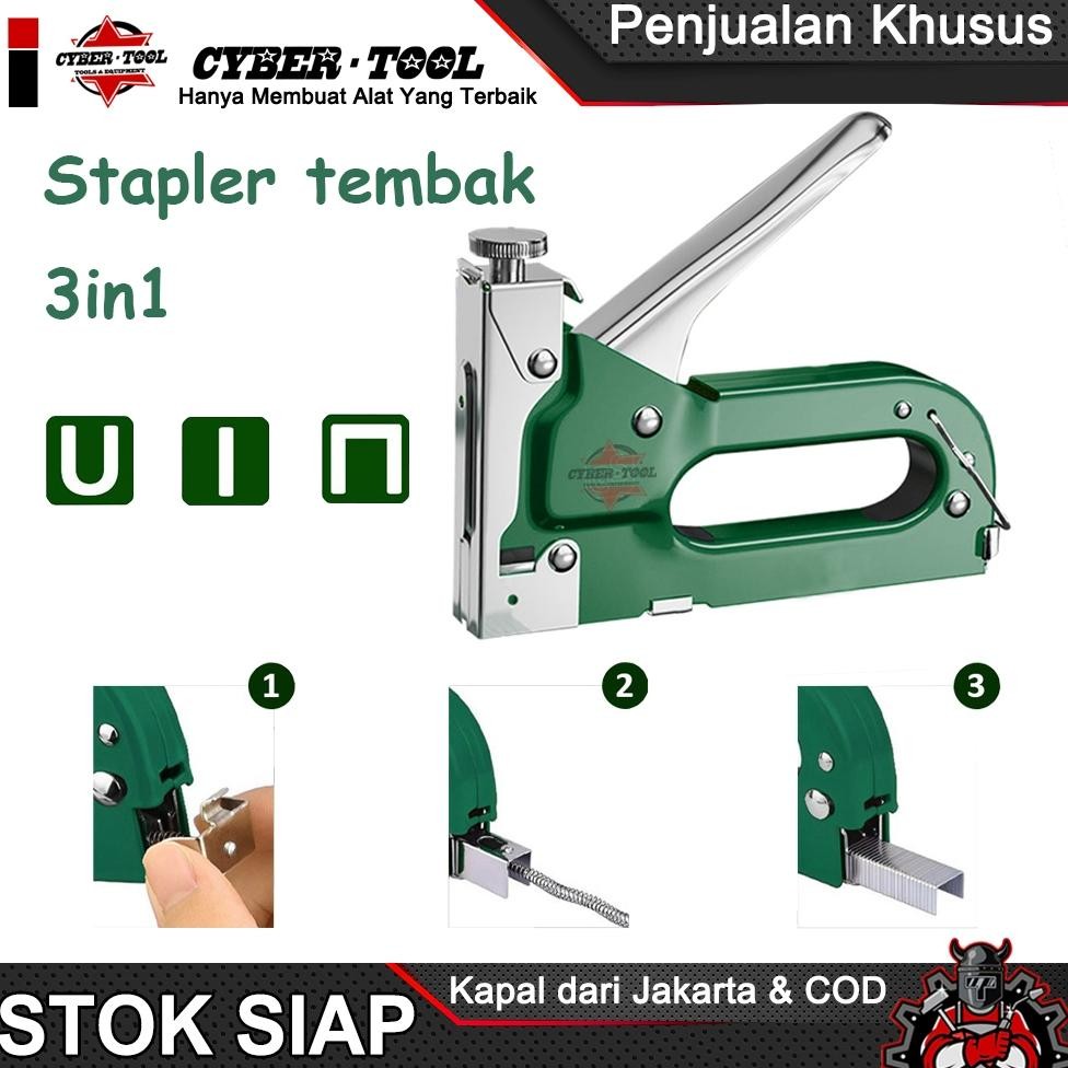 

Harga Special 3in1 Staples Stapler Staple Gun Alat Tembak Paku Staples Manual 3 in 1 Buruan Sebelum Kehabisan
