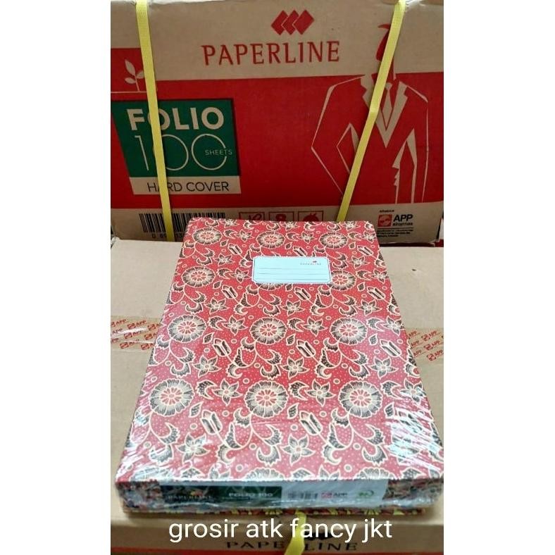

Cod ( 5 Buku ) Buku Hard Cover Folio Paperline 100 Lembar ( 31X 21 Cm ) Hardcover Pk32