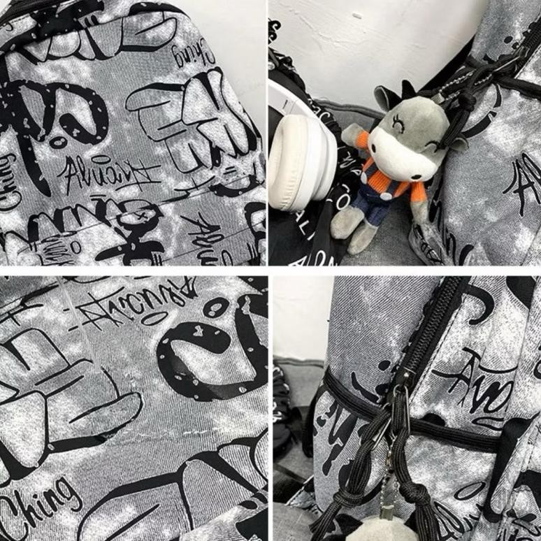 [Kecil Tas Ransel Import Abstract Premium Original Backpack Sekolah Tas Olahraga Unisex Ga-121