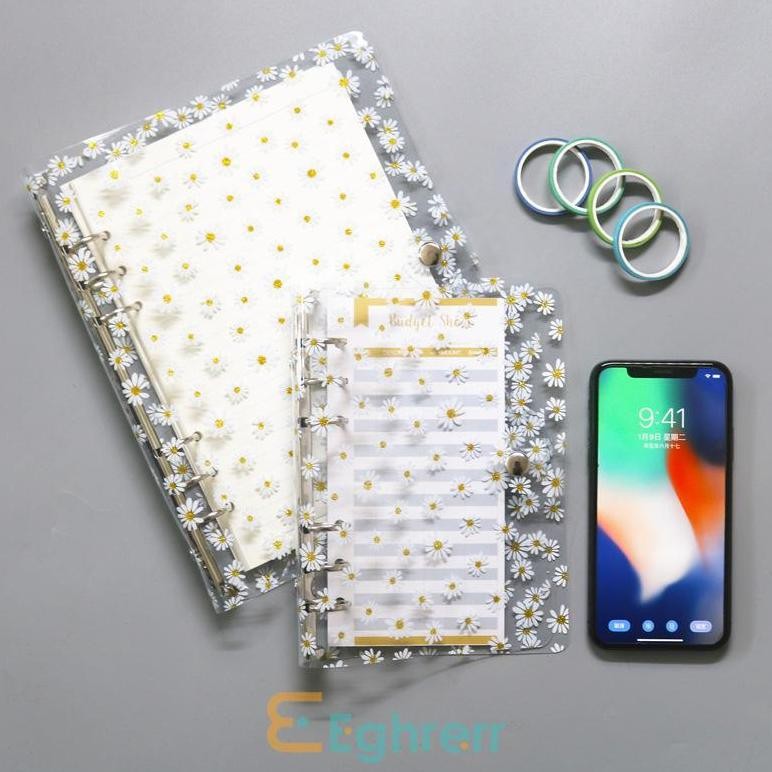 

Kuke Eg-Buku Rekening Tangan Daisy Soft Shell Pvc Binder Transparan A5/A6 Notebook-Eghrerr Bu-100