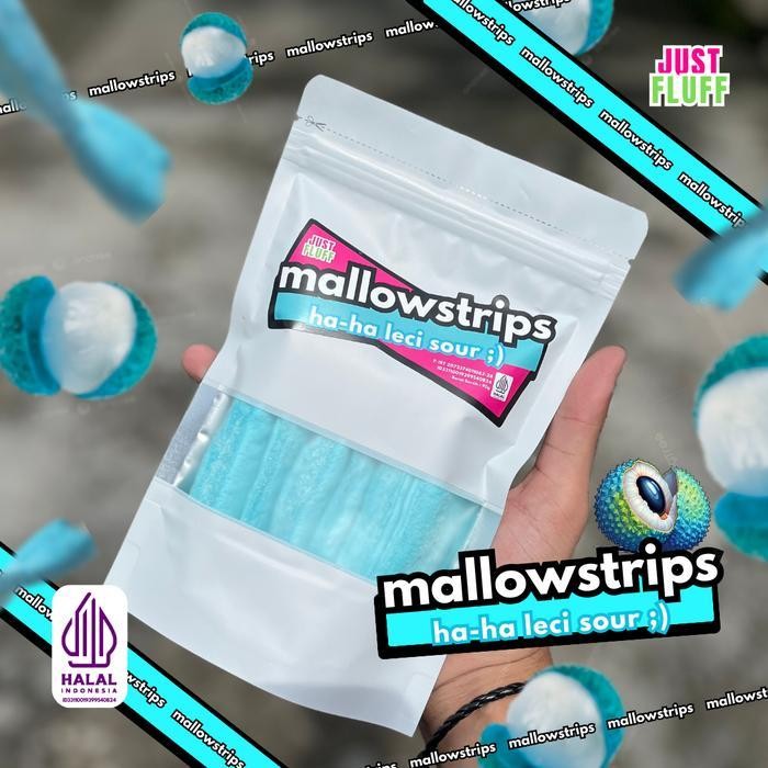 

Mallow Strips Haha Leci Sour Justfluff Marshmallow [Halal] [1 Pack]