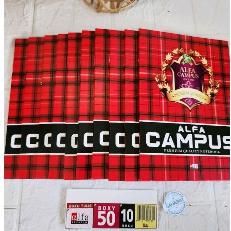 

Heatshrin 1 Pack - Buku Besar Alfa Campus 50Lembar - Ukuran B5 (Isi 10 Buku) Gh-56