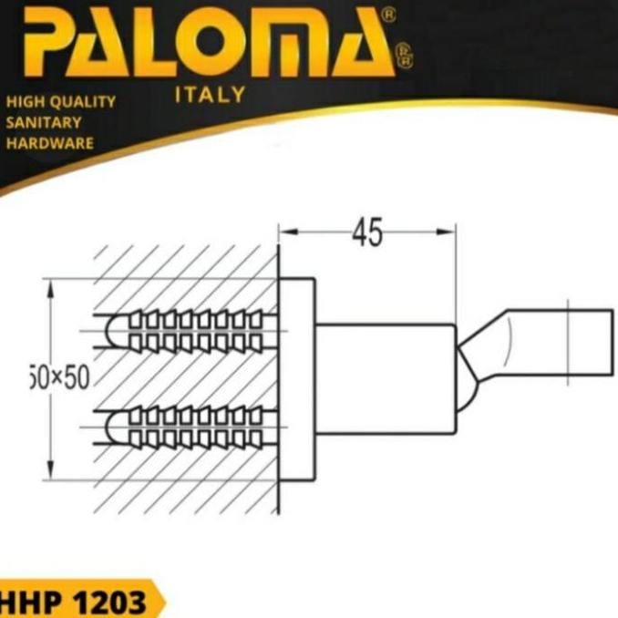 Paloma Hhp 1203 Shower Holder Dudukan Tatakan Shower Mandi