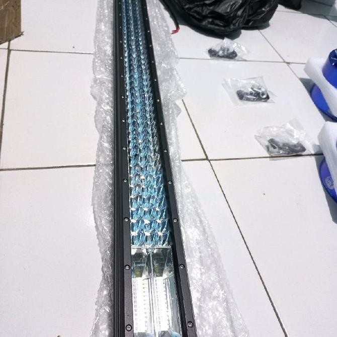 LED BAR 100CM PUTIH KUNING STROBO 3 ROW 5 TERANG BAGUS LEDBAR OFFROAD TEMBUS KABUT Car New