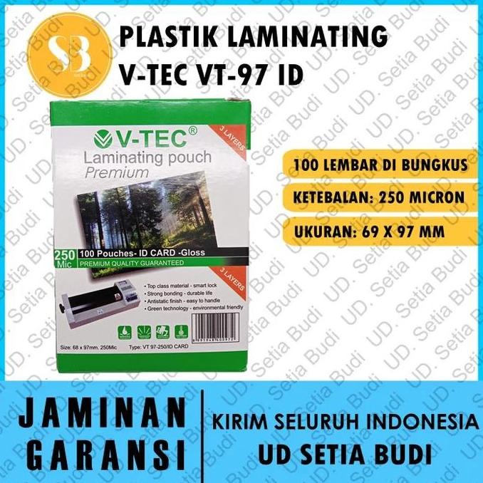 

''Terlaris" Plastik Laminating V-Tec Vt-97 Id Card 20 Micron Murah