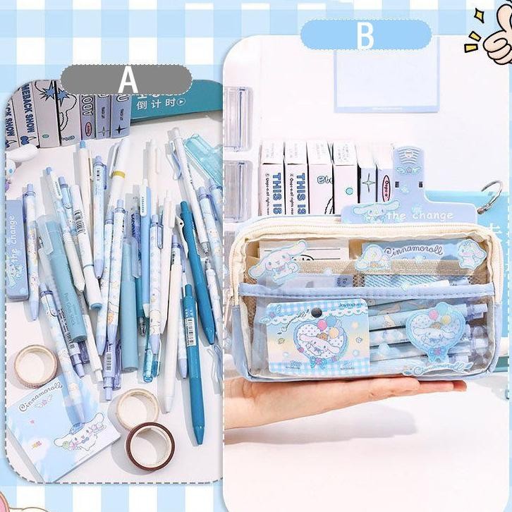 

Fue-K5X20 Tempat Pensil Tas Aesthetic Kotak Pensil Case Transparan Besar Pensil Case Bergaya Korea Pen Pouch Lucu Stationery Organizer Tas Alat Tulis Pencil Case Biru -33