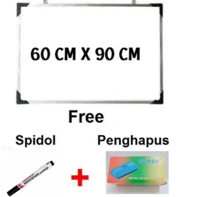 

Original Papan Tulis White Board Bonus Spidol Dan Penghapus Papan Tulis Oy58