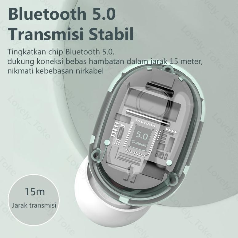 Viral E6 Pro Tws Led Display Earphone Bluetooth With Mic Headset Bluetooth Smart Touch Henset Bloeto