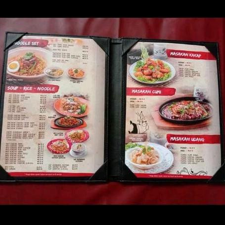 

buku menu 2 halaman menu A4