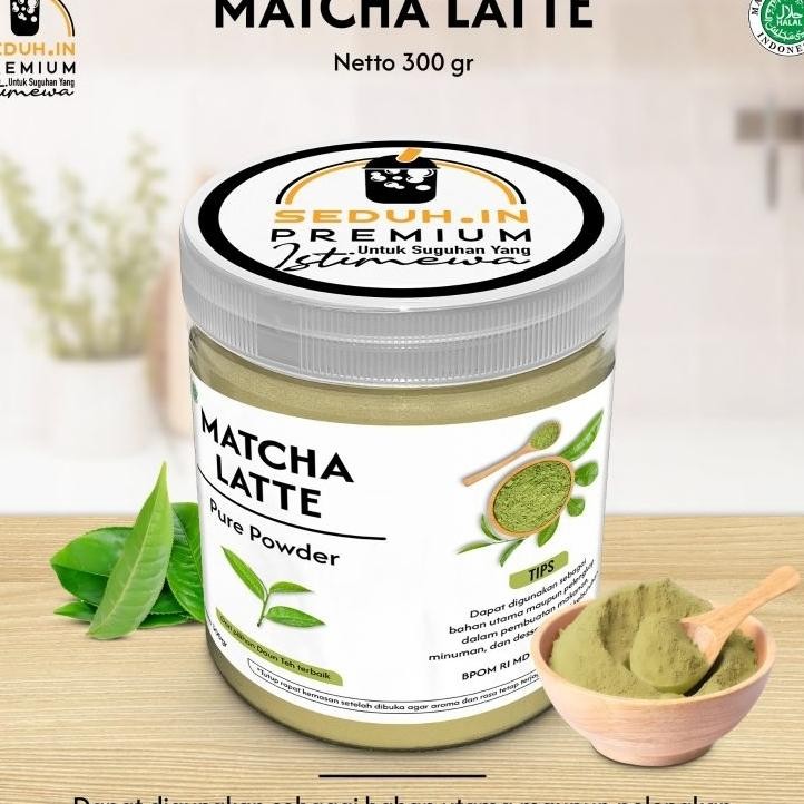

Matcha Jepang Latte 300 Gr Bubuk Minuman Pure Tanpa Gula