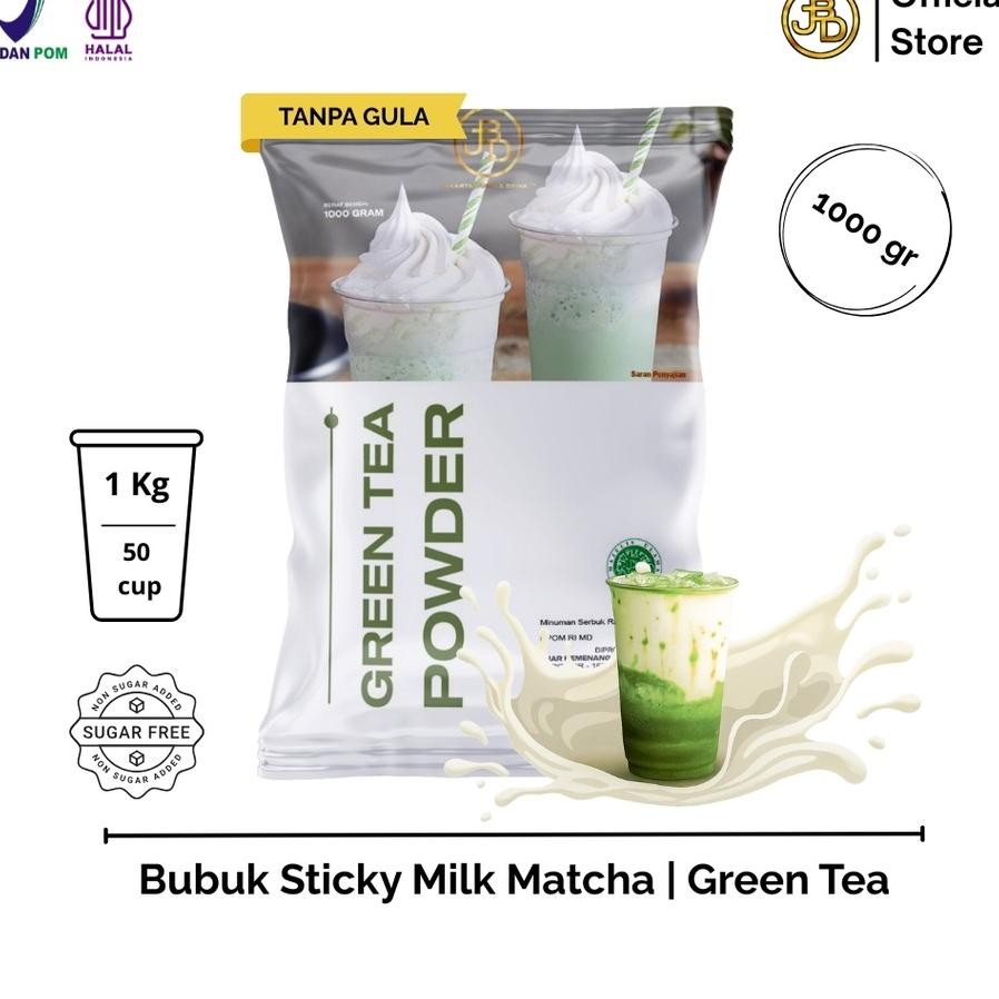 

Bubuk Minuman Matcha Powder 1Kg Stiy Milk Hijau Segar Wangi Jbd