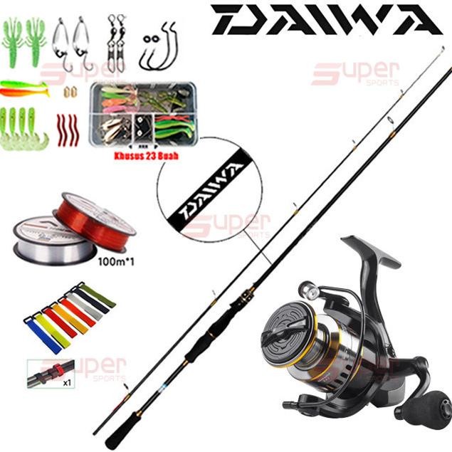 Fue-K5X20 5 Buah SetDaiwa Satu Set Reel Pancing Joran Pancing Set Joran Pancing Baitcasting Mancing 