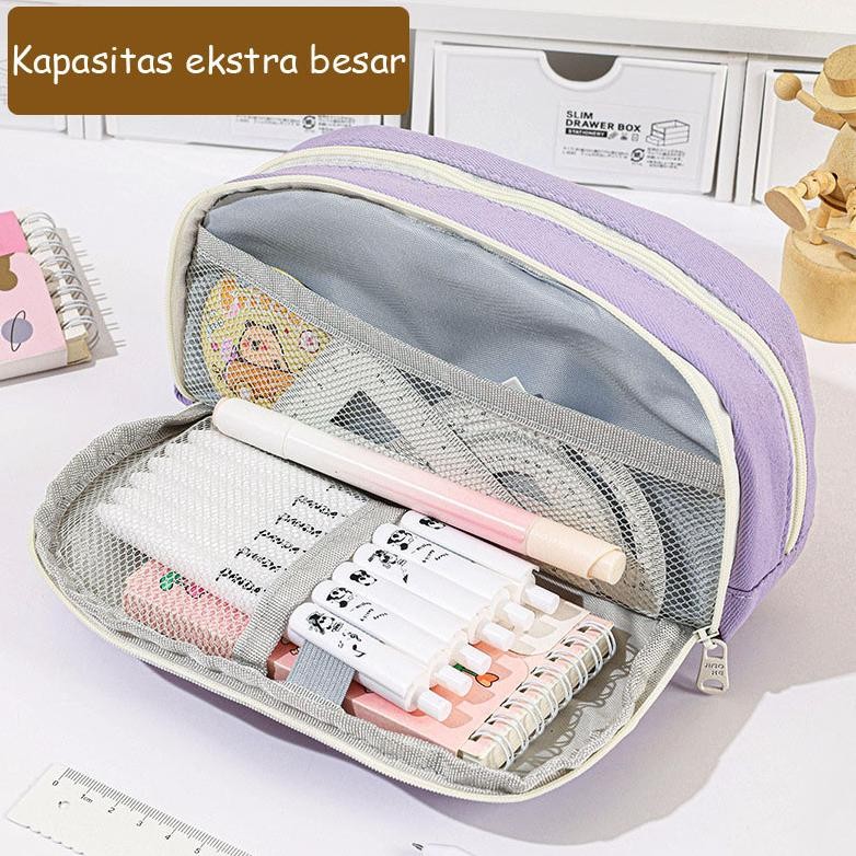 

Promo..!!! Large Capacity Kawaii Pensil Kapasitas Besar Pensil Tas Kantong Dudukan Kotak Organizer Perlengkapan Sekolah Ac-8