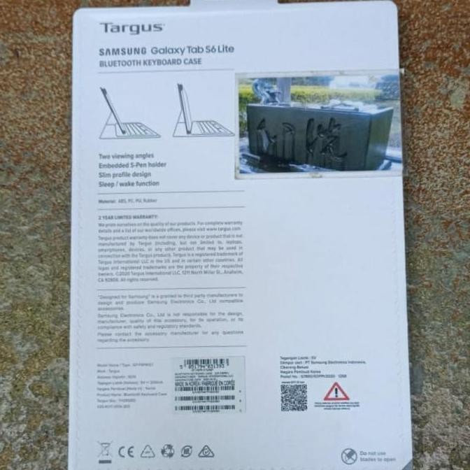Targus Bluetooth Keyboard Case Samsung Tab S6 Lite New Garansi Resmi