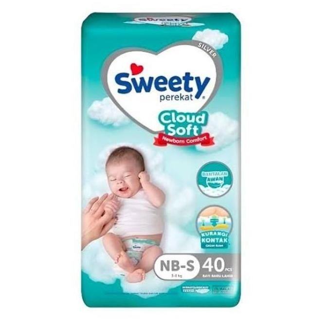 Terbaik Sweety Silver Cloud Soft Tape/ Perekat -  Nb-S 40 100% Ori