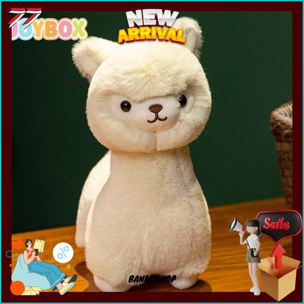 Joybox Doll Boneka Alpaca Plush Toy Mainan Alpaca Mewah Yang Lucu Hadiah Ulang Tahun 30 Cm Terlaris