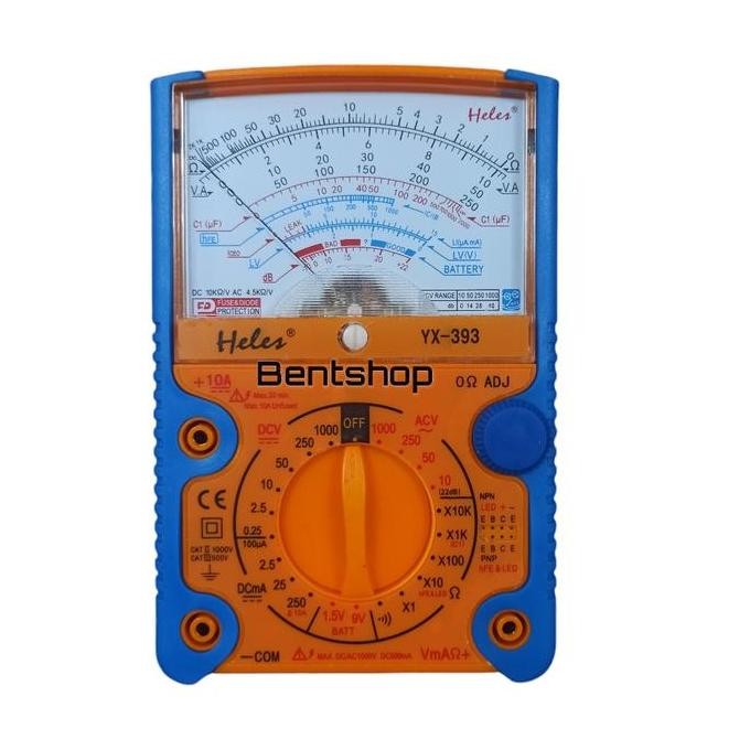 MULTITESTER MULTIMETER HELES YX-393 YX393 YX 393 ORIGINAL HELES ORIGINAL DAN TERPERCAYA