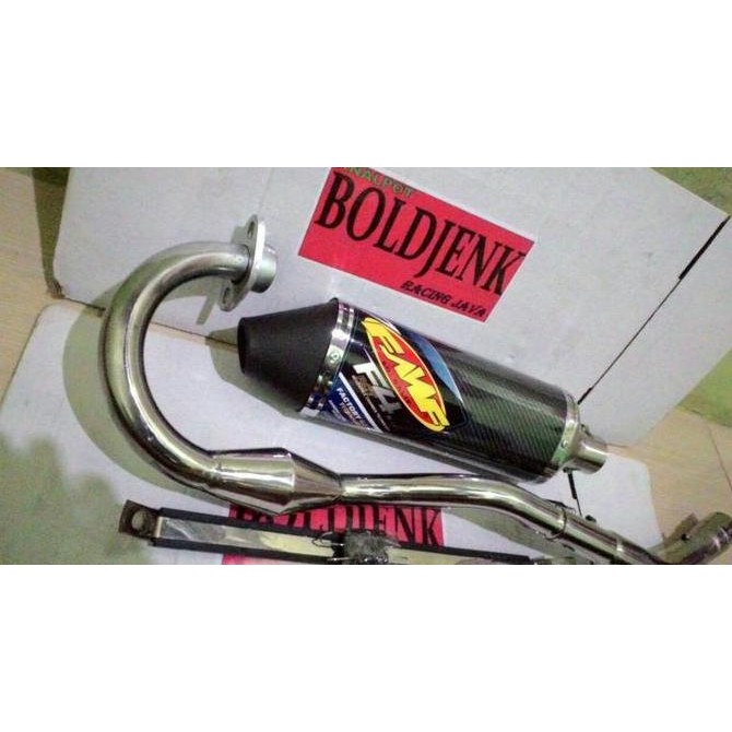 Knalpot racing FMF carbon for KLX150/D'Tracker/Traill dll Original