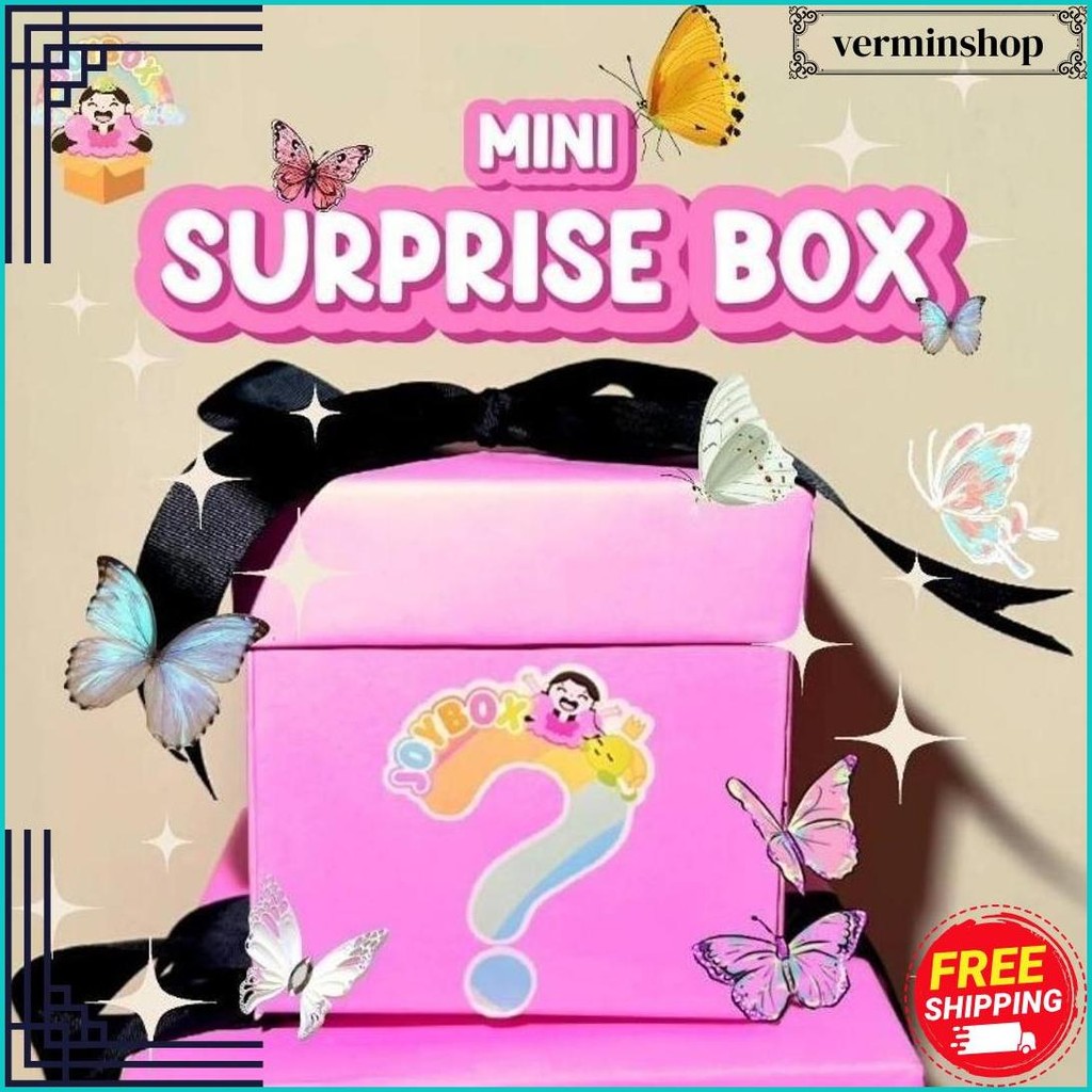 

Mini Surprise Box Flying Butterfly By Joybox / Gift Box Kado Ulang Tahun Anak Kejutan / Explosion Box Kejutan Original Produk