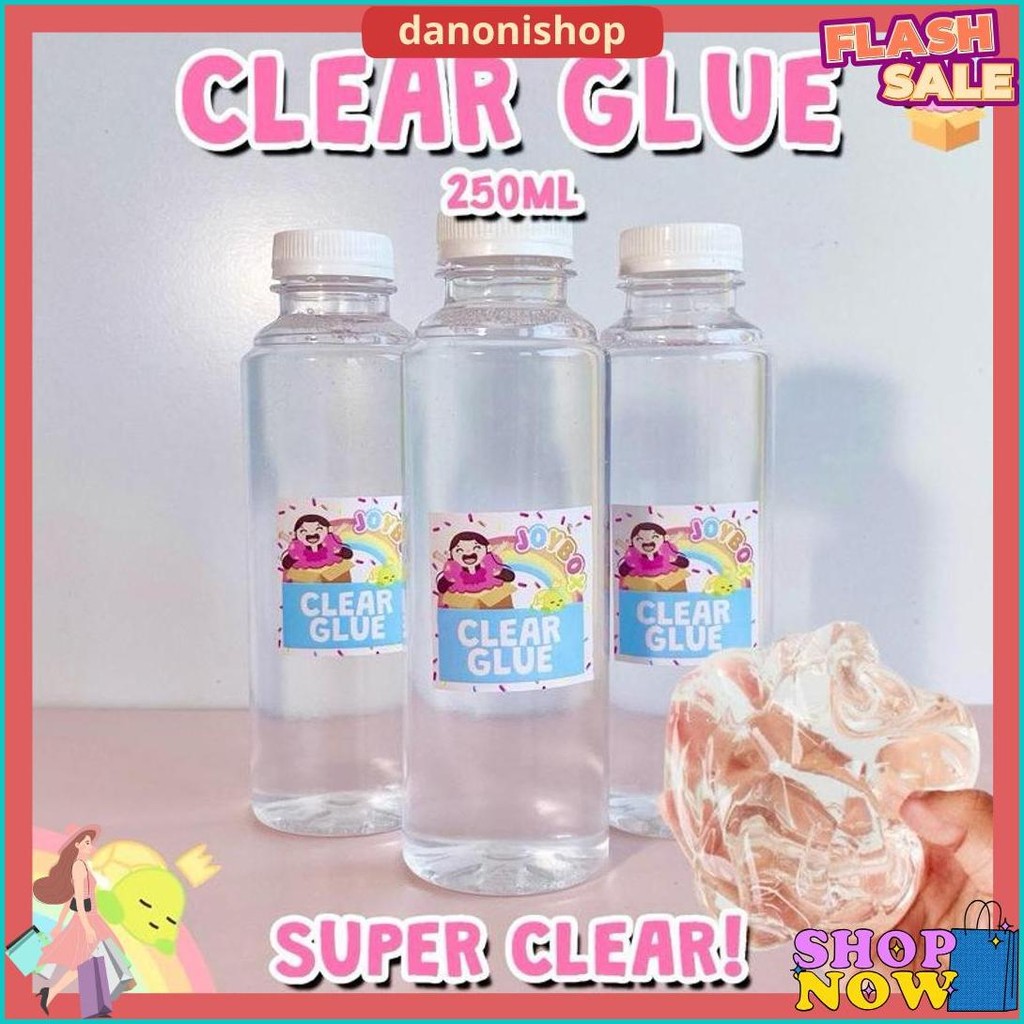 

Lem Bening Clear Glue 250Ml By Joybox / Pembuat Slime/ Lem Serbaguna /Bahan Slime Original Produk