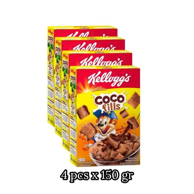 

Kellogg's Coco Fills Sereal Gandum isi coklat Box 150 g x 4 pcs