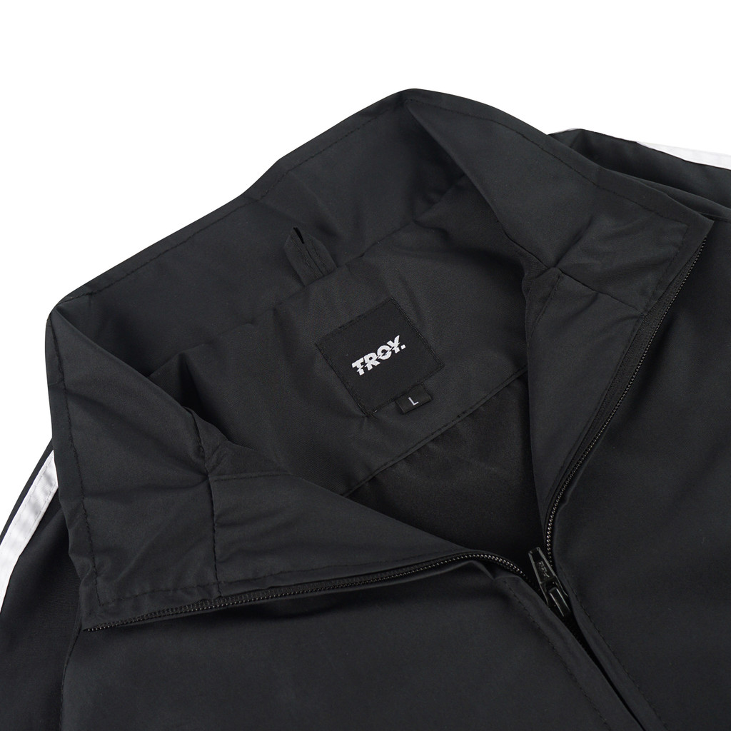 Troy Company Jacket Tracktop Black Trace Essence - Jaket Tracktop Hitam JTT 3306