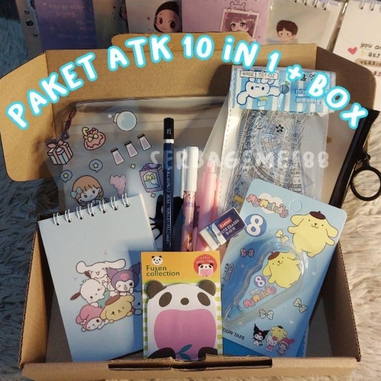 

Hot Serbagemes88 - Set Alat Tulis 10 In 1 Lengkap / Stationery Untuk Souvenir Hadiah / Hampers Kado Gift Sekolah / Hampers Wisuda Ulang Tahun / Alat Tulis Paket / Alat Tulis Murah / Paket Anak Unik Dan Bermanfaat / Box Kado Perempuan Laki Laki / Buku