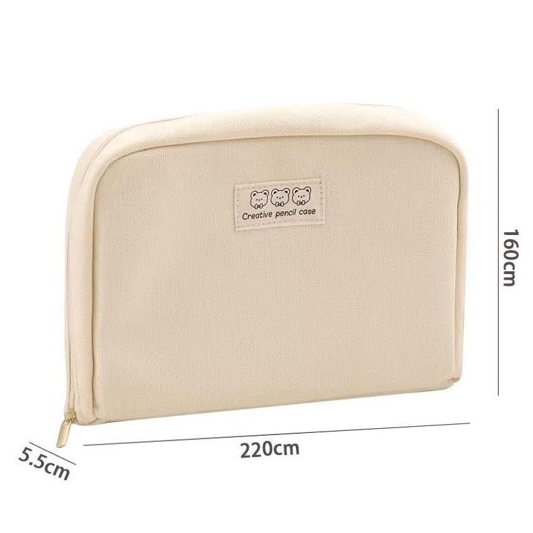 

Ready_Stock_Cod [Cod] 8-Layer Super Large Capacity Pencil Case Kawaii Canvas Pencil Box Pen Pouch Organizer For Girls Back To School Stationery Supplies Oh34