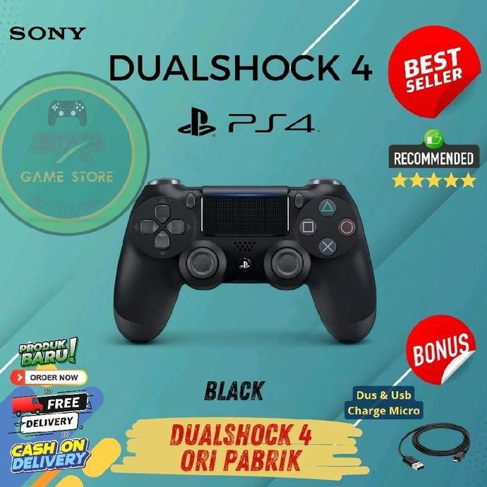Stik Ps4 Wireless Controler Stik Ps4 Ori Pabrik Black