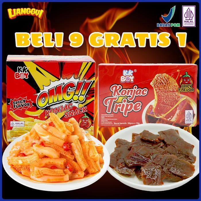 

Exclusive Lianggui Food Konjac Tripe Konjac Snack Spicy300G/1 B0X | Beli 9 Gratis 1 Cocok Untuk Piknik Luar Ruangan/Makanan Pelengkap/Makanan Pembagian Hari Raya, Produk Vegan Makan Segera, Renyah Dan Kenyal, Paket Kecil Mandiri Bersih Dan Sehat