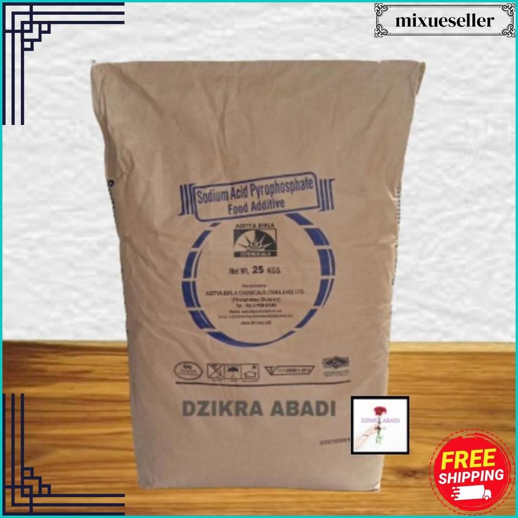 

Sapp / Sodium Acid Pyrophosphate / Perenyah Gorengan 250.Gr Original Produk