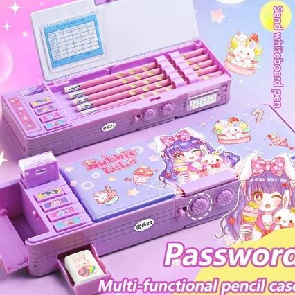 

Termurah Kotak Alat Tulis Multifungsi Kuromi Untuk Anak Perempuan 2025 Kotak Pensil Otomatis Baru Kata Sandi Kompartemen Mesin Kotak Pena Besar Ys Er-87