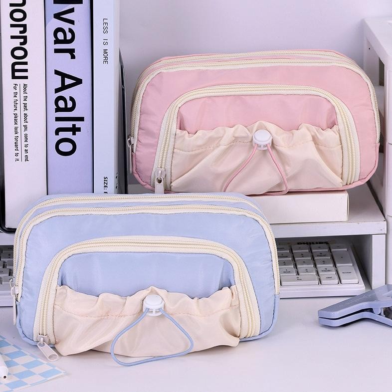 

Terlaris Tempat Alat Tulis Large Capacity Kawaii Pencil Cases Flip Pencil Bag Pouch Holder Box For Girls Office Student Stationery Organizer School Supplies He-87