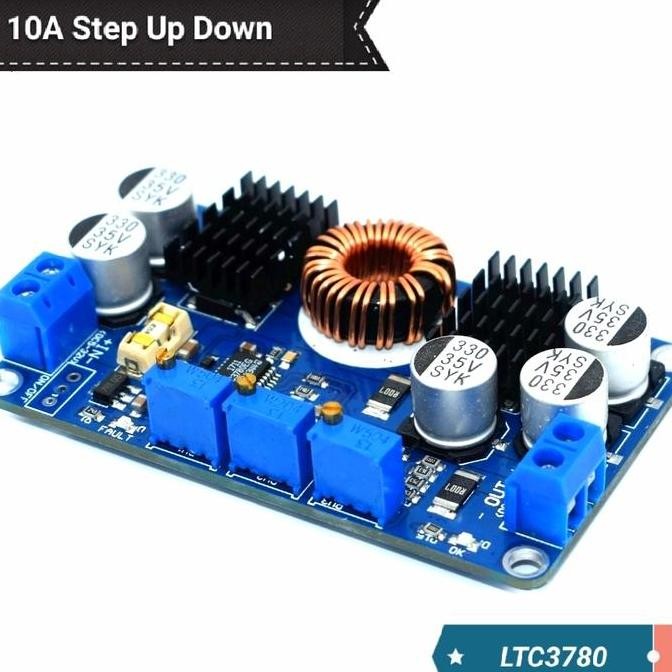 LTC3780 DC AUTOMATIC STEP UP DOWN REGULATOR & STABILIZER MODULE CC CV ORIGINAL DAN TERPERCAYA