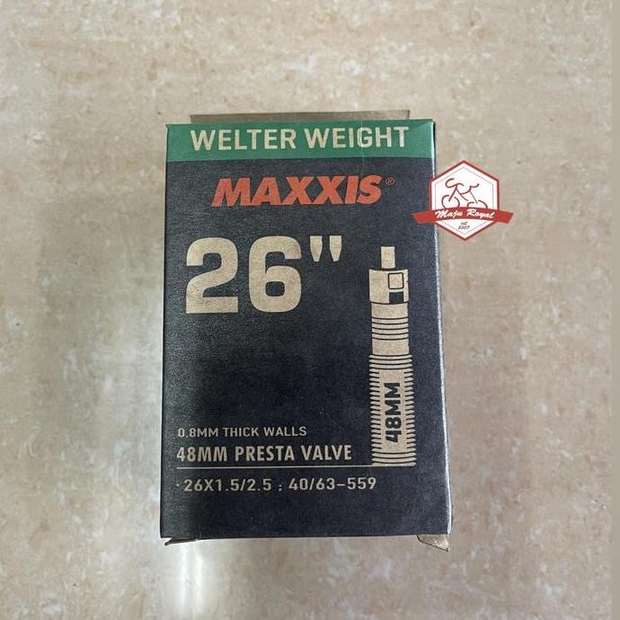 Promo Ban Dalam Maxxis 26 x 1.50 1.75 1.95 2.125 2.20 2.50 FV 48mm inch new COD