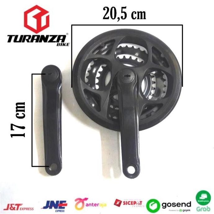 Promo crank gir gear susun 3 speed chainring sepeda federal polygon united COD