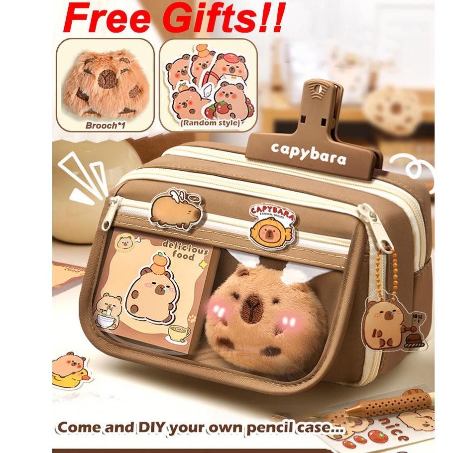 

Heatshrin [Dotding] Tempat Pencil Siswa Tas Pensil Kapasitas Besar - Free Brooch Sticker Set Model Minimalis Korea H436 Er-90