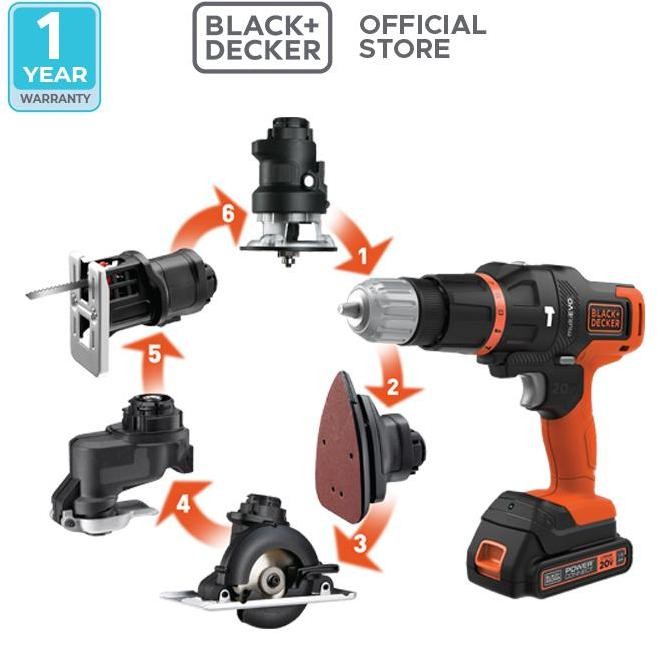 Black+Decker Multi Evo 6 Heads Kit (EVO185K6-B1)