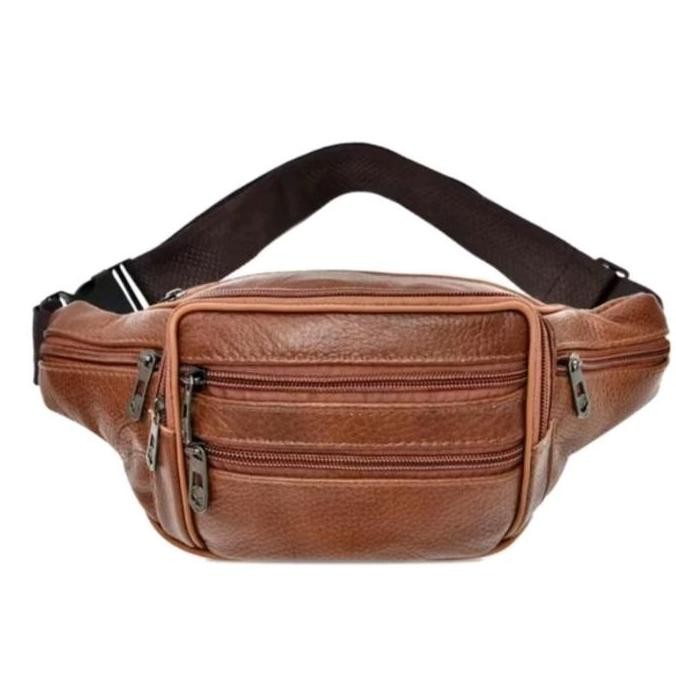 Sale Waistbag [100% Kulit Sapi Asli] Tas Selempang Kulit Asli Pria Tas Pinggang Kulit Sapi Import Or