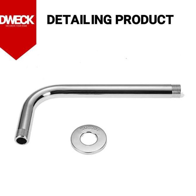 Pipa Wall Shower / Pipa Shower Mandi Dinding 40 CM