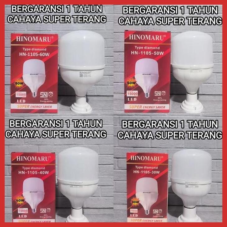 COD HINOMARU DIAMOND HN-1105 LAMPU LED 30W 40W 50W 60 WATT CAHAYA PUTIH (LISTRIK LAMPU RUMAH TANGGA 
