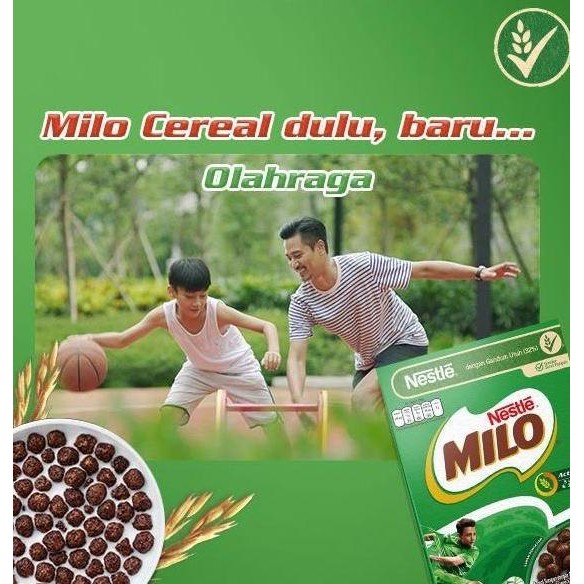 

Nestle Milo Cereal Ball 330 gram Sarapan Sereal Gandum Cokelat