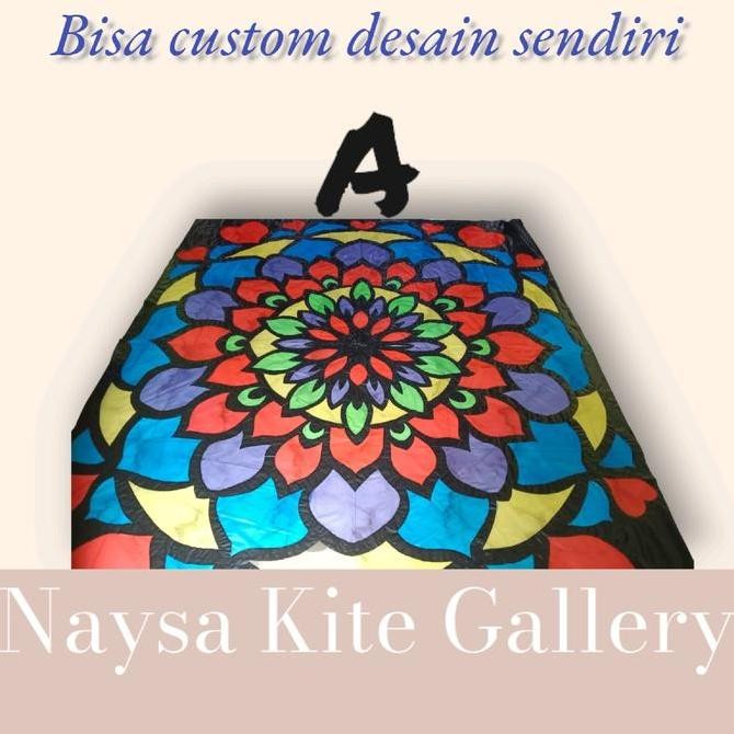 

Sampul plastik layangan motif mandala