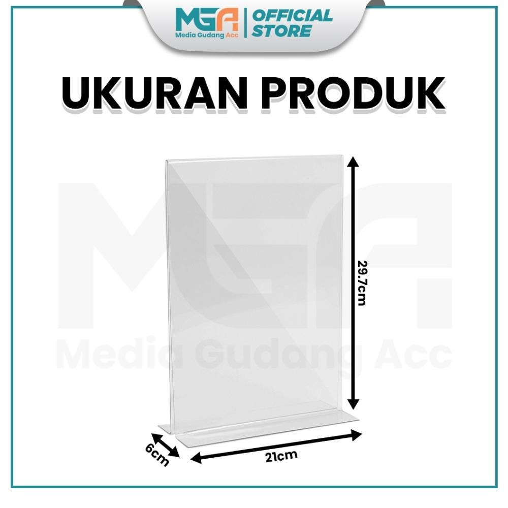 

Cod Tempat Brosur A4 Potrait 2 Sisi Akrilik 2Mm - Tent Holder / Tent Card Stand Display - Desk Io-98